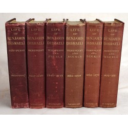 The Life of Benjamin Disraeli, Earl of Beaconsfield, Complete Six Volume Set (6 Volumes)